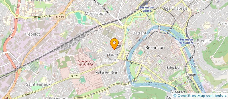 localisation de l'entreprise SCI MV VILLARCEAU  BESANCON