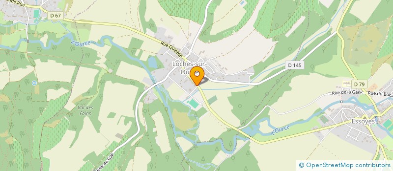 localisation de l'entreprise SCI MV2  LOCHES-SUR-OURCE