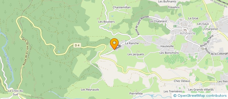 localisation de l'entreprise SCI MV4-IMMO  AMBIERLE