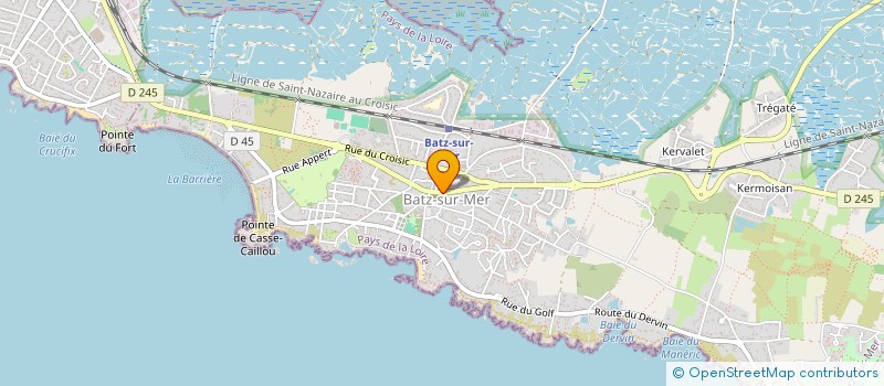 localisation de l'entreprise SCI MVB  BATZ-SUR-MER