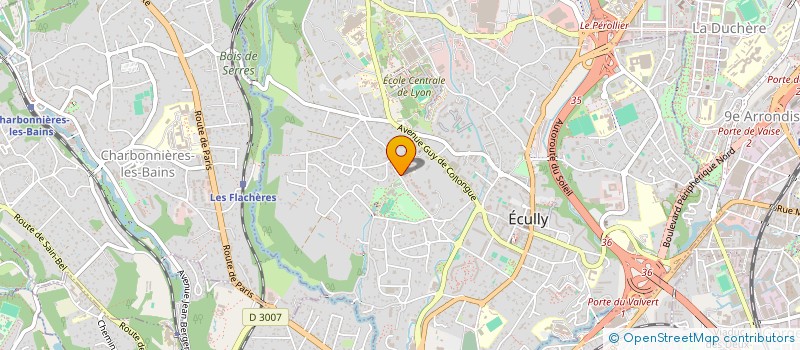 localisation de l'entreprise SCI MVB à ECULLY
