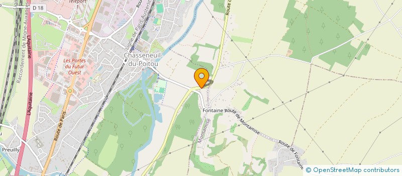 localisation de l'entreprise SCI MVB  CHASSENEUIL-DU-POITOU