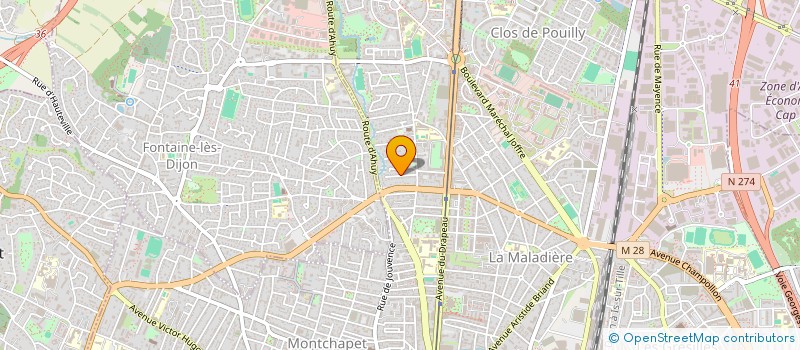 localisation de l'entreprise SCI MVBS à DIJON