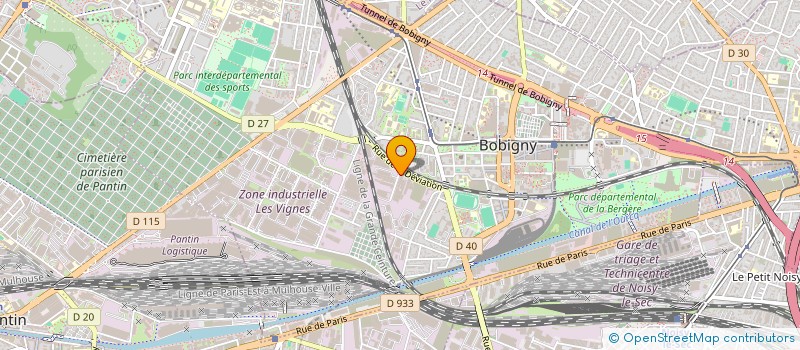 localisation de l'entreprise SCI MVH DAGUET  BOBIGNY