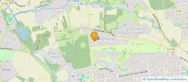 localisation de l'entreprise SCI MVI  GUERMANTES