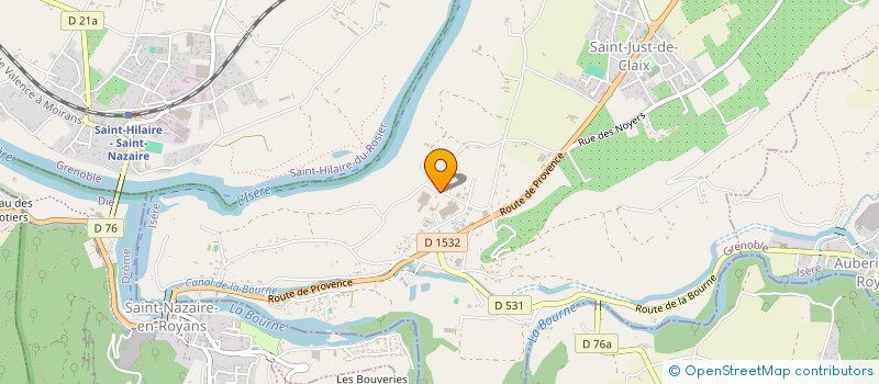 localisation de l'entreprise SCI MVJ  SAINT-JUST-DE-CLAIX
