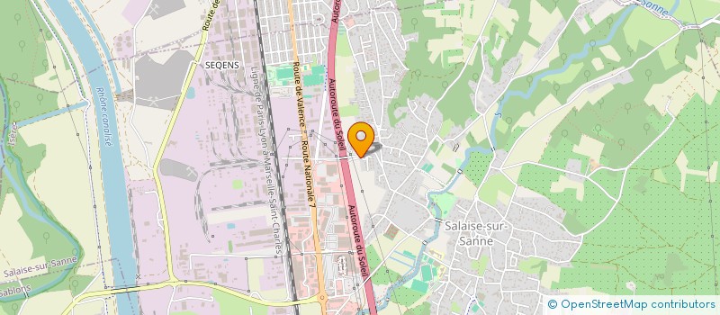 localisation de l'entreprise SCI MVJ38  SALAISE-SUR-SANNE