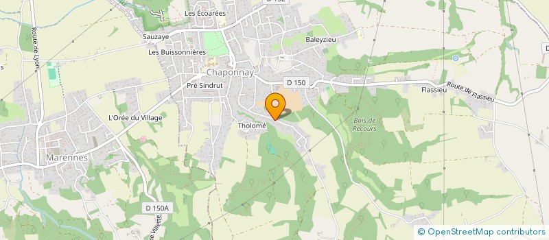 localisation de l'entreprise SCI MVM  CHAPONNAY