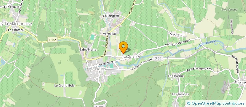 localisation de l'entreprise SCI MVM à LUGNY