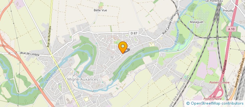 localisation de l'entreprise SCI MVM86  MIGNE-AUXANCES