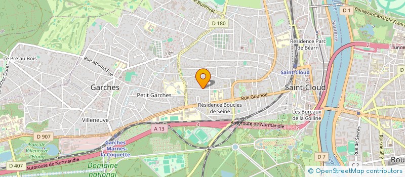 localisation de l'entreprise SCI MVO TANGUY à SAINT-CLOUD