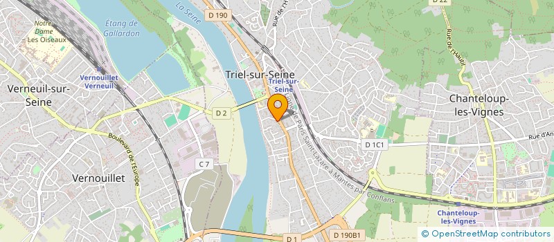 localisation de l'entreprise SCI MVOG 80'S  TRIEL-SUR-SEINE