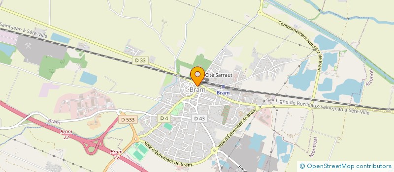 localisation de l'entreprise SCI MVS  BRAM