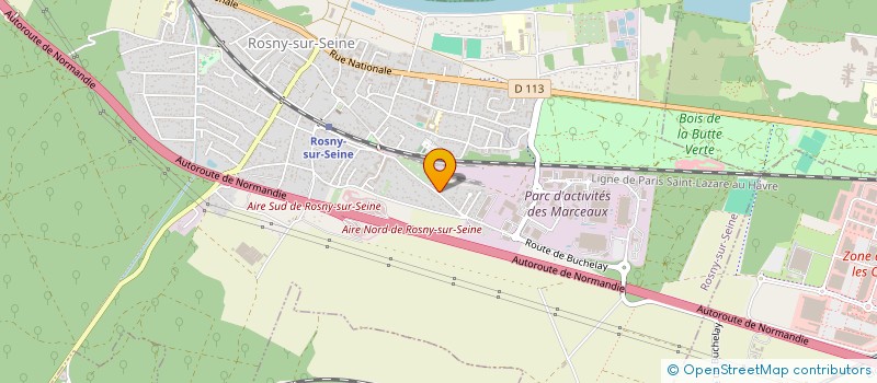 localisation de l'entreprise SCI MVS  ROSNY-SUR-SEINE