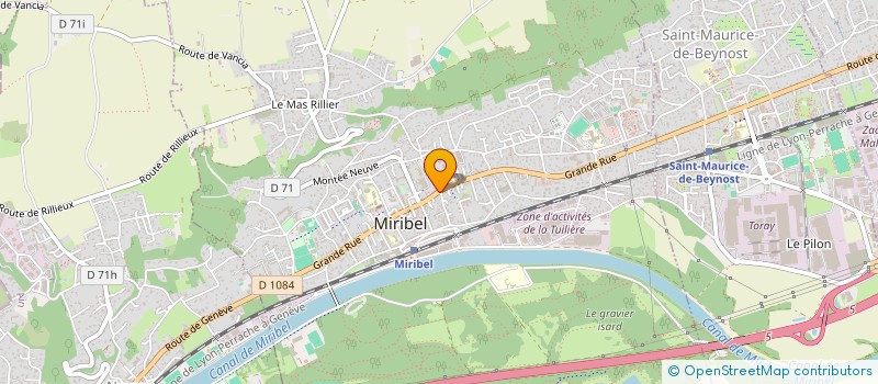 localisation de l'entreprise SCI MVSC à MIRIBEL