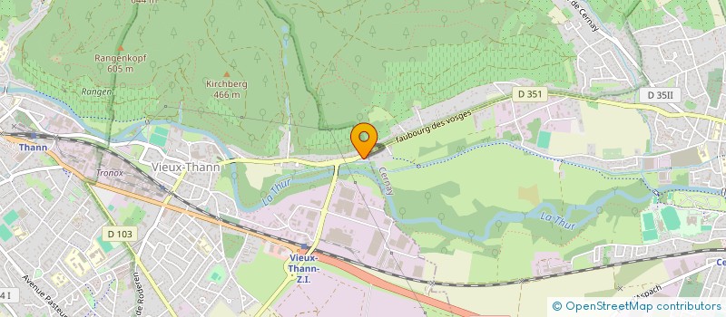 localisation de l'entreprise SCI MVST  VIEUX-THANN