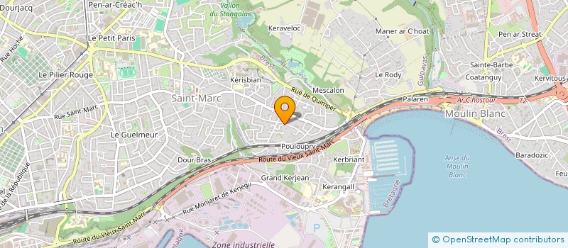 localisation de l'entreprise SCI MVV  BREST