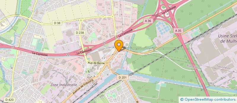 localisation de l'entreprise SCI MW  ILLZACH