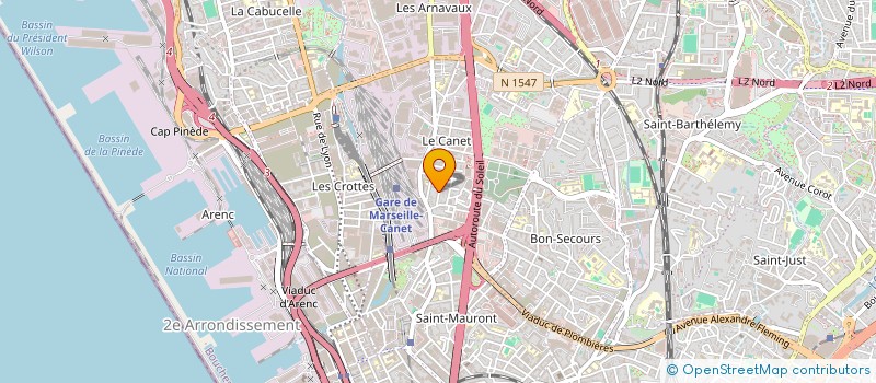 localisation de l'entreprise SCI MW à MARSEILLE