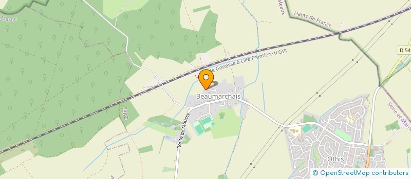 localisation de l'entreprise SCI MW  OTHIS