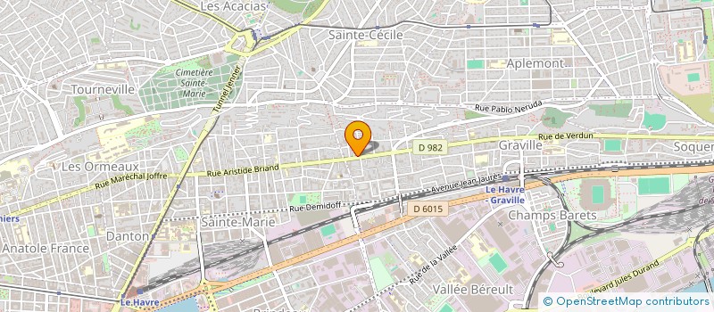 localisation de l'entreprise SCI MW BUILDING à LE HAVRE