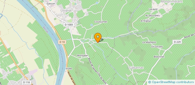 localisation de l'entreprise SCI MWV  LOUPIAC