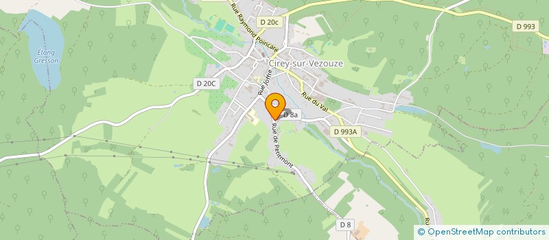 localisation de l'entreprise SCI MXM  CIREY-SUR-VEZOUZE