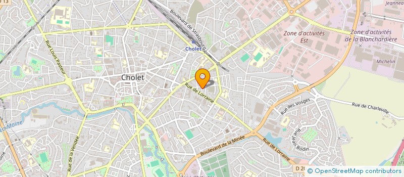 localisation de l'entreprise SCI MY à CHOLET