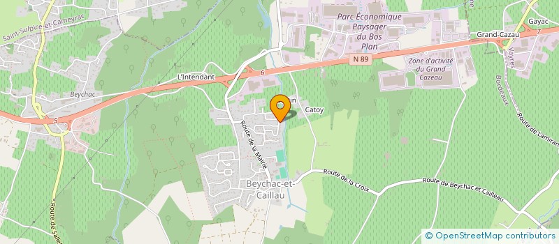 localisation de l'entreprise SCI MY BARON  BEYCHAC-ET-CAILLAU