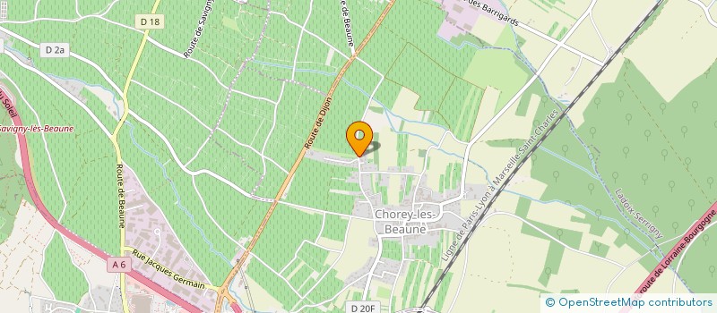 localisation de l'entreprise SCI MY GIRLS  CHOREY-LES-BEAUNE