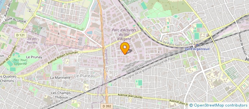 localisation de l'entreprise SCI MY HOLDING'S  ARGENTEUIL