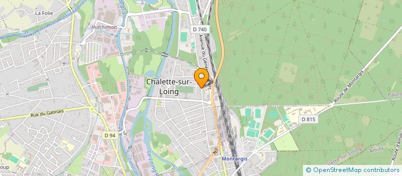 localisation de l'entreprise SCI MY TCE  CHALETTE-SUR-LOING