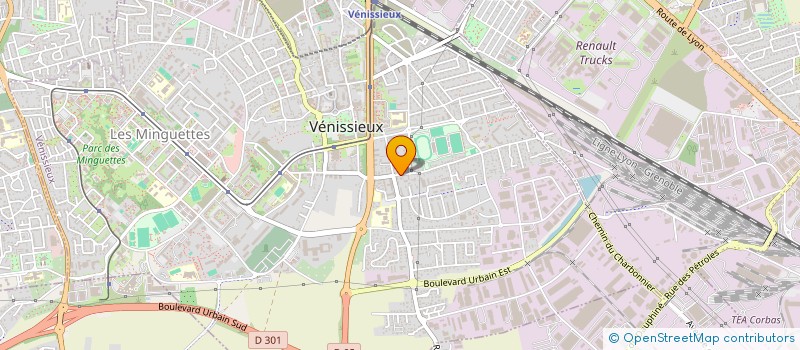 localisation de l'entreprise SCI MYA PLUS  VENISSIEUX