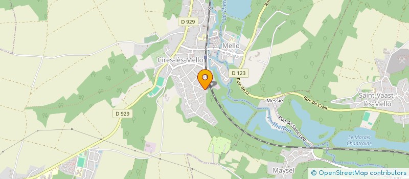 localisation de l'entreprise SCI MYASONEL  CIRES-LES-MELLO