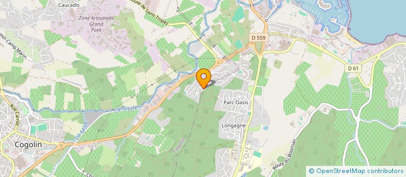 localisation de l'entreprise SCI MYCA  COGOLIN