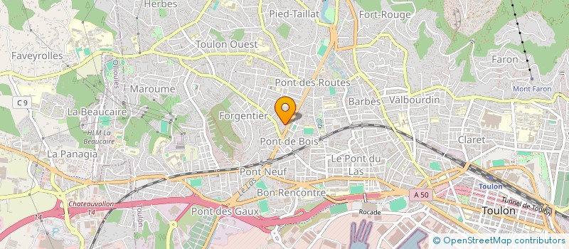 localisation de l'entreprise SCI MYCALIAN  TOULON