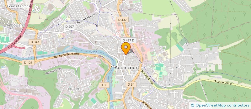 localisation de l'entreprise SCI MYCC  AUDINCOURT