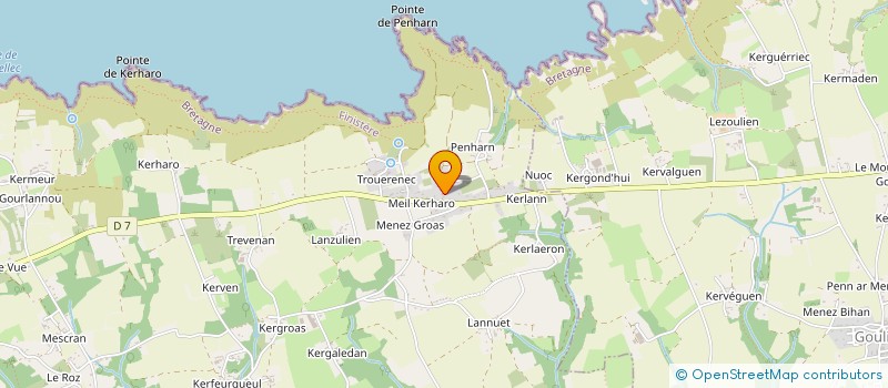 localisation de l'entreprise SCI MYDA  CLEDEN-CAP SIZUN