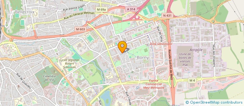 localisation de l'entreprise SCI MYDS  METZ