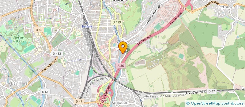 localisation de l'entreprise SCI MYGALE à BELFORT