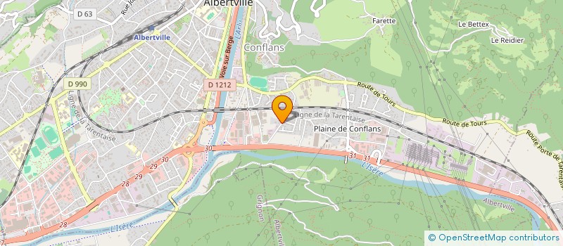 localisation de l'entreprise SCI MYGAN  ALBERTVILLE