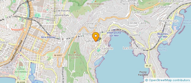 localisation de l'entreprise SCI MYHOMES COMFORT 01 à VILLEFRANCHE-SUR-MER
