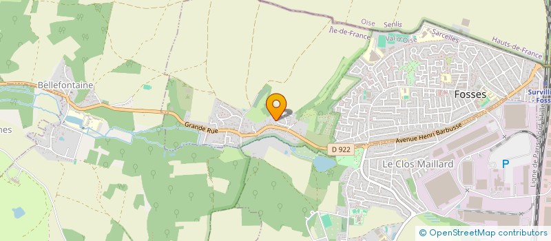 localisation de l'entreprise SCI MYISIS  FOSSES