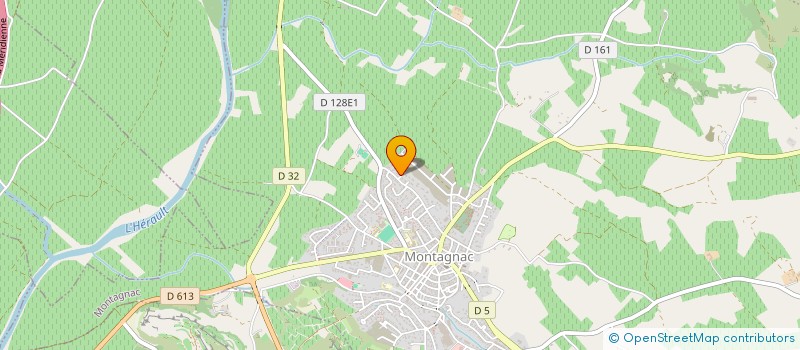 localisation de l'entreprise SCI MYJACA  MONTAGNAC