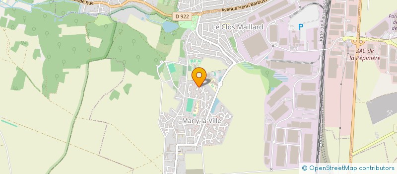 localisation de l'entreprise SCI MYJADE  MARLY-LA-VILLE