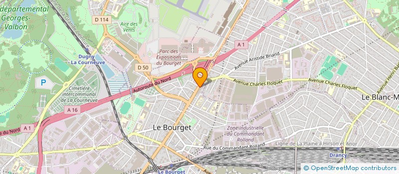 localisation de l'entreprise SCI MYKONOS à LE BOURGET
