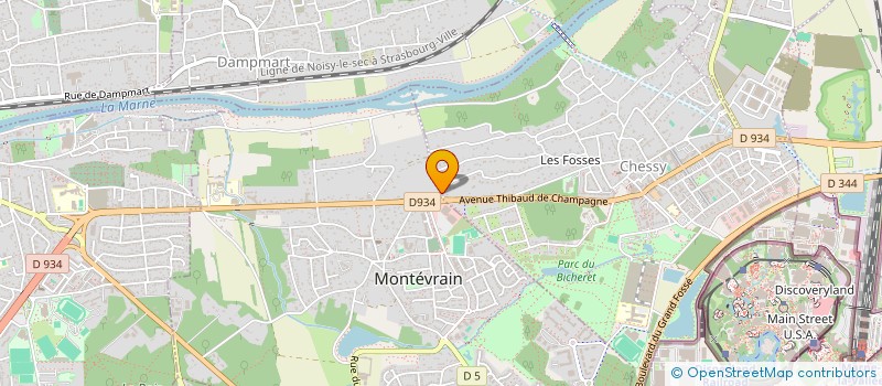 localisation de l'entreprise SCI MYL  MONTEVRAIN