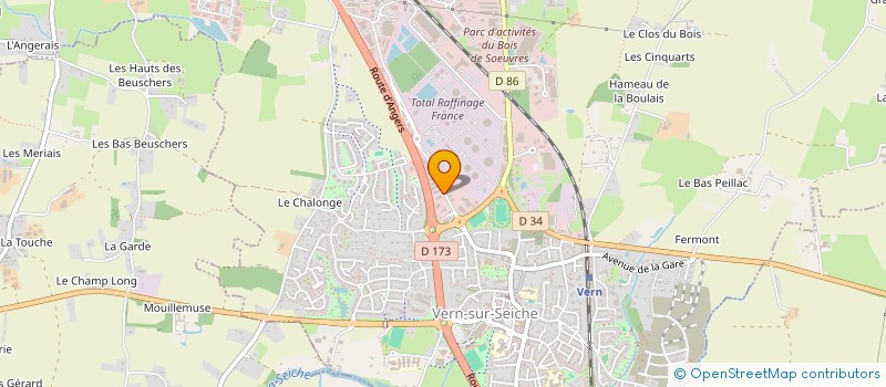 localisation de l'entreprise SCI MYLAS  VERN-SUR-SEICHE