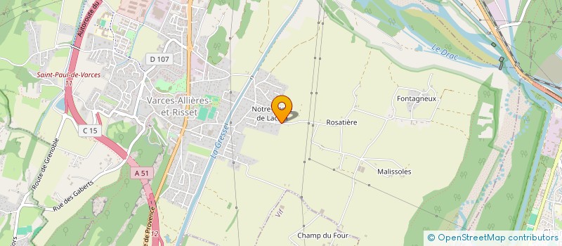 localisation de l'entreprise SCI MYLAU  VARCES-ALLIERES-ET-RISSET