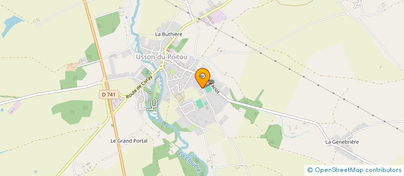 localisation de l'entreprise SCI MYLC  USSON-DU-POITOU